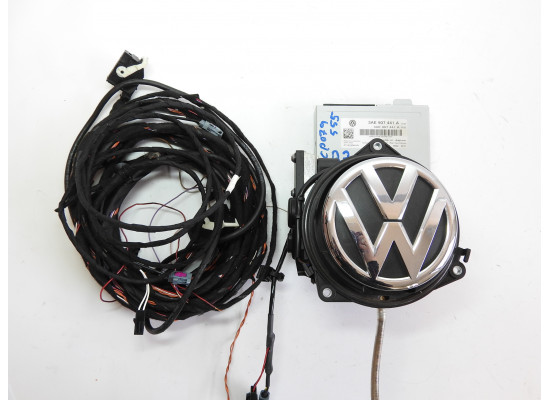 Znak zadní s kamerou, řídící jednotka a kabeláž pro Volkswagen Passat B7 3AA 3AE827469A 3AE907441A