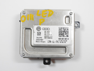 Výkonový modul pro denní světlo s LED Škoda Octavia III 3 5E, Yeti 5L, Audi A4 8K, A5, A6 4G, A8 4H, TT 8S, RS4, RS5, RS6, 4G0907697D