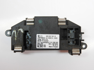 Řídící jednotka ventilátoru topení Volkswagen Golf V 5 1K, Jetta, Seat Altea 5P, Leon 1P, Toledo, Audi Q7 4L 3C0907521D