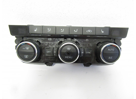 Ovládání ventilace, panel automatické klimatizace, climatronic, vyhřívání sedadel, čelního skla Škoda Octavia III 3 5E