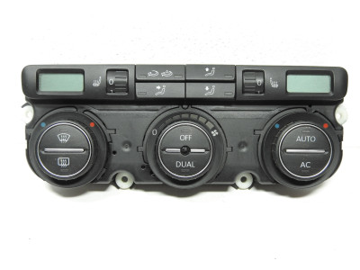 Ovládání ventilace, panel automatické klimatizace, climatronic, vyhřívání sedadel, Volkswagen Passat B6 3C0907044DA