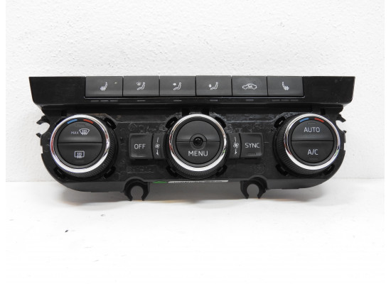 Ovládání ventilace, panel automatické klimatizace, climatronic, vyhřívání sedadel Škoda Octavia III 3 5E 5E0907044R