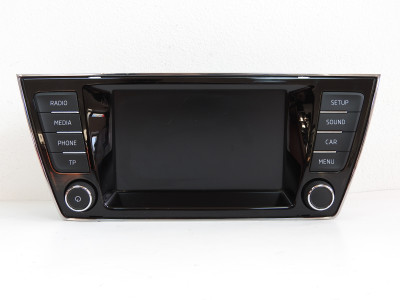Autorádio Bolero + jednotka ovládání informační elektroniky s rádiem, bluetooth a SD/CD jednotkou Škoda Fabia III 3 6V 6V0919604B + 5Q0035840B