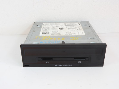 Jednotka Amundsen ovládání informační elektroniky s rádiem, bluetooth a SD/CD jednotkou Škoda Superb III 3 3V 5Q0035864B