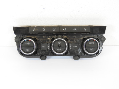 Ovládání ventilace, panel automatické klimatizace, climatronic, vyhřívání sedadel, vyhřívání čelního skla Škoda Octavia III 3 5E 5E0907044T