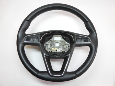 Volant tříramenný, multifunkční, kůže Seat Leon 5F 5F0419091L + 5F0919719B
