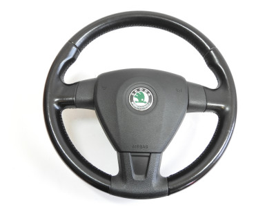 Volant tříramenný kůže, airbag Škoda Octavia II 1Z 1Z0419091E/B 1Z0880201AC