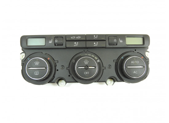 Ovládání ventilace, panel automatické klimatizace, climatronic, vyhřívání sedadel a čelního skla Volkswagen Passat B6 3C