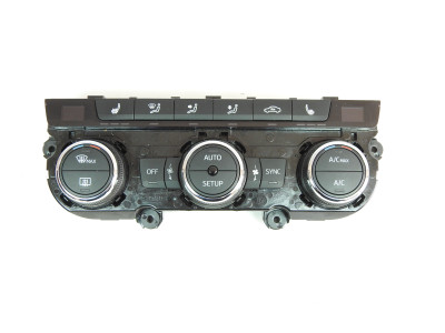 Ovládání ventilace, panel automatické klimatizace, climatronic, výhřev sedadel Seat Leon 5F 5F0907044N