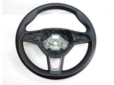Volant multifiunkční tříramenný, kůže, pro pádla Škoda Superb III 3 3V 3V0419091M
