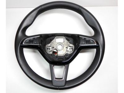 Volant tříramenný, kůže, vyhřívaný, pádla Škoda 5E0419091CG