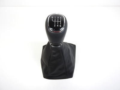 Hlavice řadící páky s manžetou, kůže, Škoda Scala 655711113G