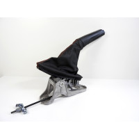 Páka ruční brzdy s koženou rukojetí, s manžetou, červené prošití Seat Leon 5F 5F0711301N 5F0711457