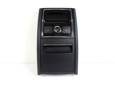 Panel do loketní opěrky, displej, ovládání vyhřívání sedadel, zásuvka, přihrádka Škoda Superb II 2 3T 3T0919201 