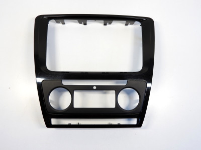 Rámeček rádia a ovládání klimatizace, krytka spínače topení Škoda Octavia II 2 po faceliftu 1Z