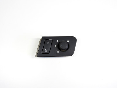 Ovládání vnějších elektricky nastavitelných zpětných zrcátek, tlačítko zámku, rámeček Volkswagen Touran 1T 1T1959552K 1T0962125B