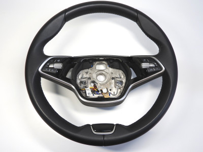 Volant multifunkční dvouramenný, kůže, Škoda 5E3419093DB