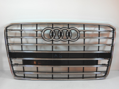 Maska s mřížkou, se znakem Audi A8 4H 4H0853651AA, 4H0853651AB